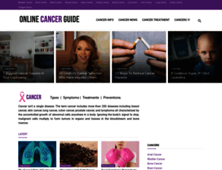 onlinecancerguide.com screenshot