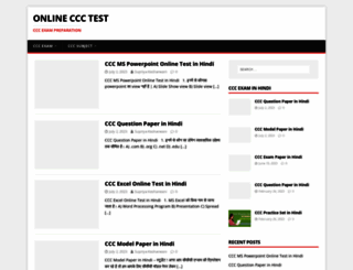 onlineccctest.com screenshot