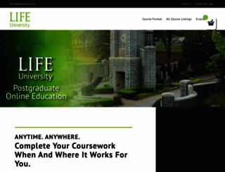 onlinece.life.edu screenshot