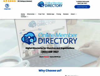 onlinechurchdirectory.com screenshot