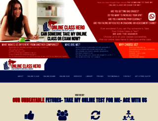 onlineclasshero.com screenshot