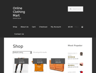 onlineclothingmart.com screenshot