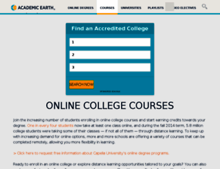 onlinecollegeclasses.com screenshot