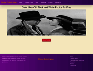 onlinecolorization.com screenshot