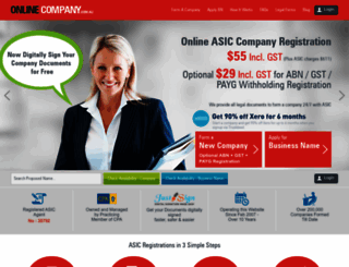 onlinecompany.com.au screenshot