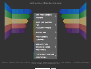 onlinecontentproducers.com screenshot