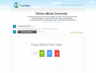 onlineconverter.epubor.com screenshot