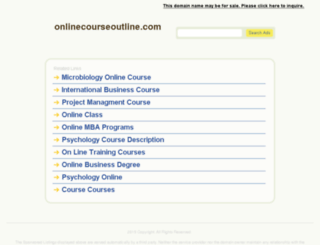 onlinecourseoutline.com screenshot