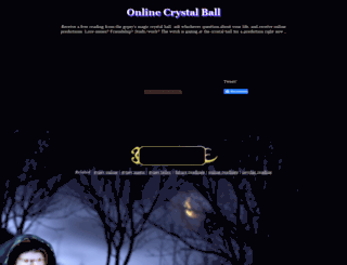 onlinecrystalball.com screenshot