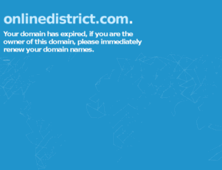 onlinedistrict.com screenshot