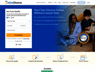onlinedivorce.com screenshot