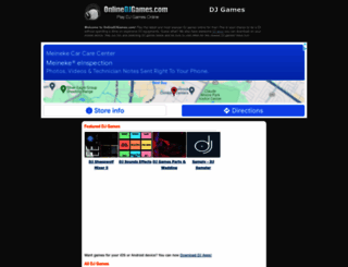 onlinedjgames.com screenshot