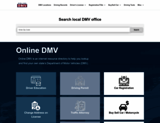 onlinedmv.com screenshot