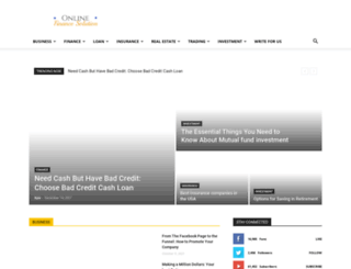 onlinefinancesolution.com screenshot