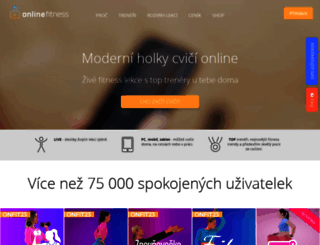 onlinefitness.cz screenshot