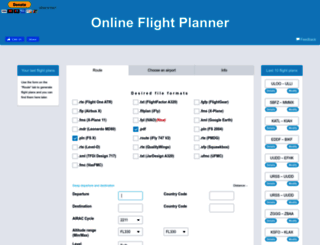 onlineflightplanner.org screenshot
