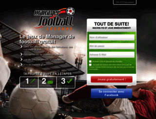 onlinegame.manager-football.org screenshot