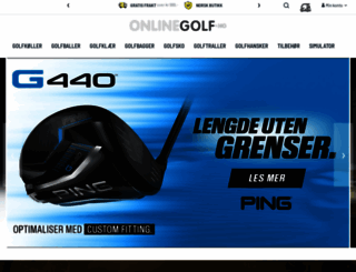 onlinegolf.no screenshot