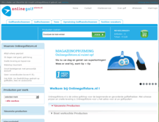 onlinegolfstore.nl screenshot
