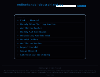 onlinehandel-deutschland.de screenshot