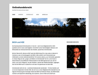 onlinehandelsrecht.com screenshot