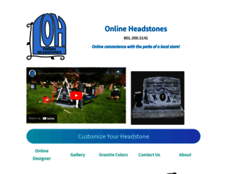 onlineheadstones.com screenshot