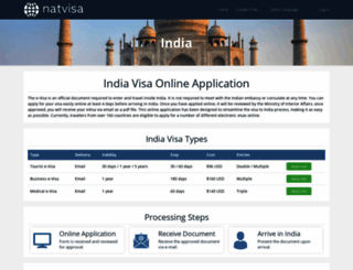 onlineindianevisa.com screenshot