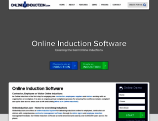 onlineinduction.com screenshot
