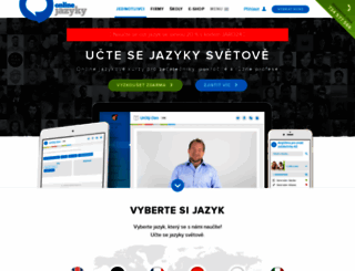 onlinejazyky.cz screenshot