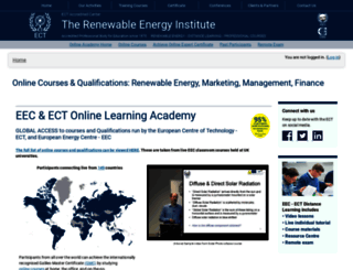 onlinelearning.theect.org screenshot