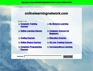 onlinelearningnetwork.com screenshot