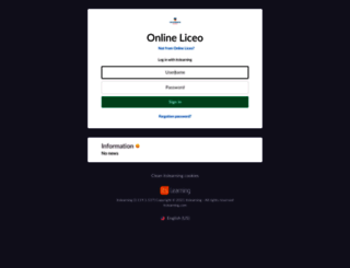 onlineliceo.itslearning.com screenshot