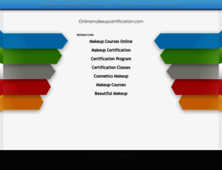 onlinemakeupcertification.com screenshot