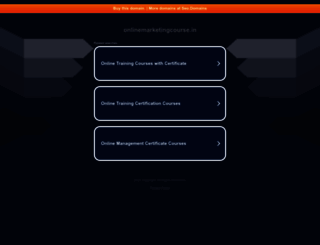 onlinemarketingcourse.in screenshot