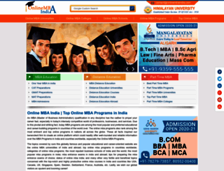 onlinembaindia.com screenshot