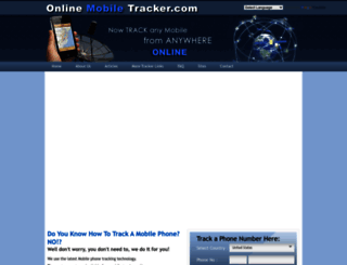 onlinemobiletracker.com screenshot