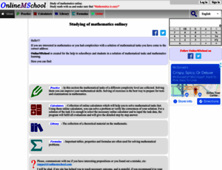 onlinemschool.com screenshot