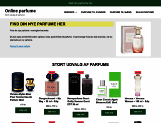 onlineparfume.dk screenshot