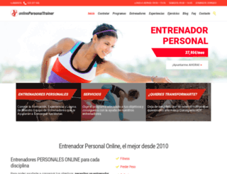 onlinepersonaltrainer.es screenshot