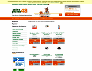 onlinepharma48.de screenshot