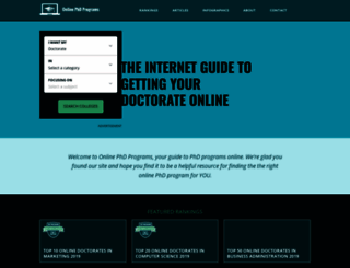 onlinephdprograms.com screenshot