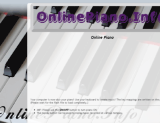 onlinepiano.info screenshot