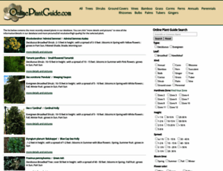 onlineplantguide.com screenshot