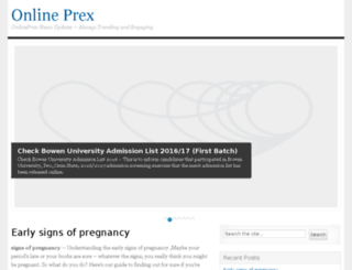 onlineprex.com screenshot