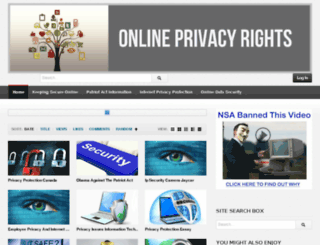 onlineprivacyrights.com screenshot