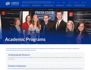 onlineprograms.lcu.edu screenshot