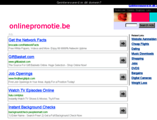 onlinepromotie.be screenshot