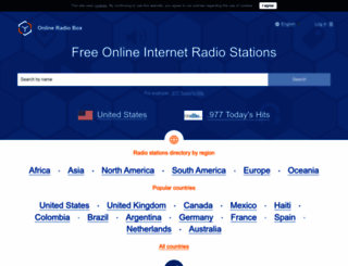 onlineradiobox.com screenshot