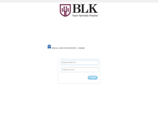 onlinereports.blkhospital.com screenshot