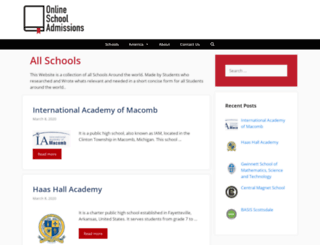onlineschooladmissions.com screenshot